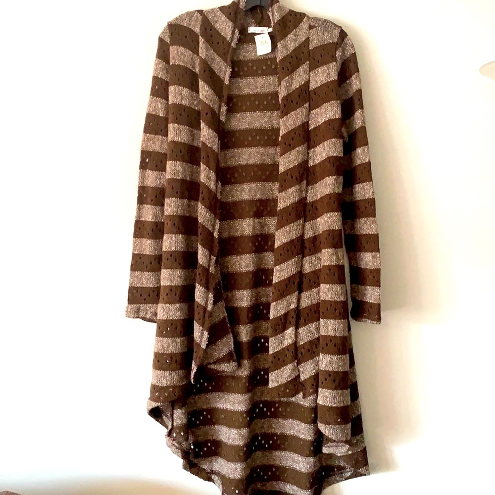 Blu Pepper High Low Sweater Duster L